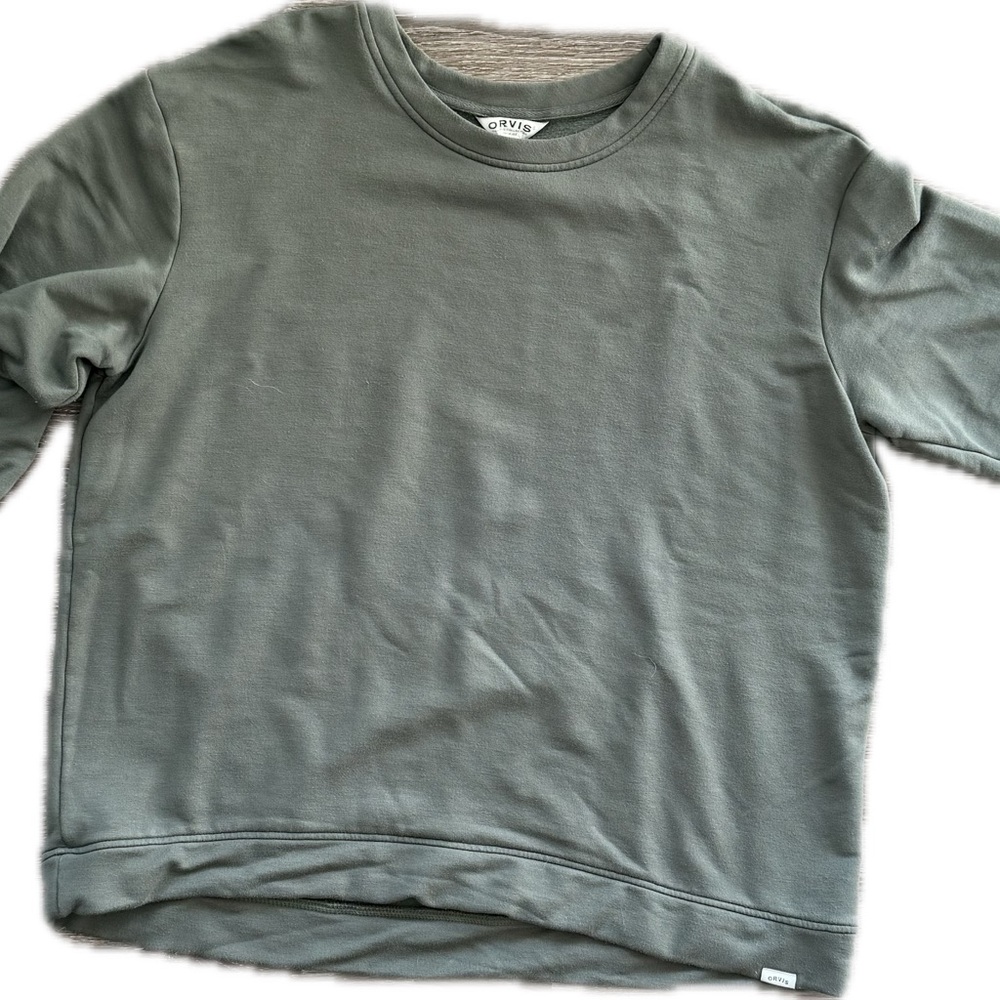 Orvis Women's Olive Green Sweatshirt